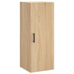 vidaXL Buffet haut Chêne sonoma 34 5x34x180 cm Bois d'ingénierie