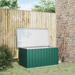 vidaXL Boîte de rangement de jardin Vert 129x67x65 cm
