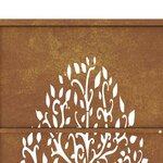 vidaXL Portail de jardin 105x205 cm acier corten conception de l'arbre