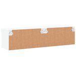 vidaXL Meubles TV avec lumières LED 2 Pièces blanc 60x30x30 cm