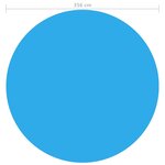 vidaXL Couverture de piscine Bleu 356 cm PE
