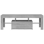 vidaXL Meuble TV avec lumières LED sonoma gris 120x35x40 cm