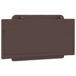vidaXL Coussin de tête de lit Zadar marron 100 cm similicuir