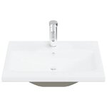 vidaXL Ensemble de meubles de salle de bain 5 Pièces gris béton