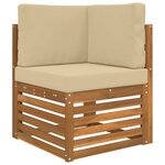 vidaXL Coussin de canapé d'extérieur 3 Pièces Beige Polyester