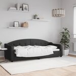 vidaXL Lit de repos noir 80x200 cm tissu