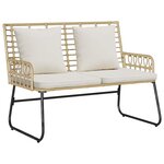 vidaXL Ensemble de salle à manger pour jardin 3 Pièces Noir  Anthracite