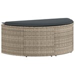 vidaXL Canapé de jardin 8 Pièces Gris clair et gris foncé polyrotin