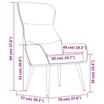 vidaXL Fauteuil inclinable Vert foncé Tissu