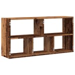 vidaXL Étagère murale vieux bois 100x25x50 cm bois d'ingénierie