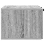 vidaXL Meuble TV mural Sonoma gris 59 5 x 41 x 30 cm Bois d'ingénierie