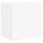 vidaXL Unités murales TV 6 Pièces blanc bois d'ingénierie