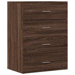 vidaXL Buffet chêne marron 60x39x80 cm bois d'ingénierie