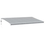 vidaXL Auvent rétractable automatique anthracite blanc 600x300 cm