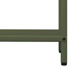 vidaXL Portant de bois chauffage vert olive 60x25x60 cm