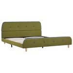 vidaXL Cadre de lit sans matelas vert tissu 140x200 cm