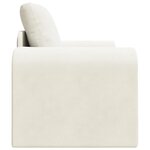 vidaXL Canapé-Lit Crème 98 x 71 x 83 cm Velours