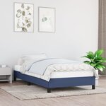 vidaXL Cadre de lit Bleu 100 x 200 cm Tissu