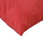 vidaXL Coussins de canapé lot de 4 rouge 60x60 cm tissu