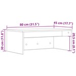 vidaXL Bureau mural Blanc 80 x 45 x 30 cm Bois d'ingénierie