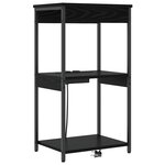 vidaXL Cabinet de chevet Chêne noir 41 x 31 x 76 cm Bois d'ingénierie