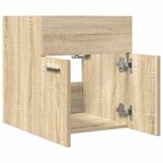 vidaXL Armoire lavabo de salle de bain chêne sonoma 41x38 5x46 cm