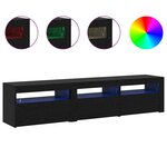 vidaXL Meubles TV 2 Pièces Chêne noir 180 x 35 x 40 cm Bois d'ingénierie