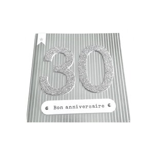 Carte de voeux glamour - anniversaire - 30 ans