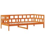 vidaXL Lit de jour avec tiroirs sans matelas cire marron 90x200cm bois