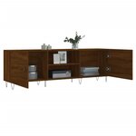 vidaXL Meuble TV chêne marron 150x30x50 cm bois d'ingénierie