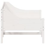 vidaXL Lit de jour Blanc 75x190 cm Bois de pin massif