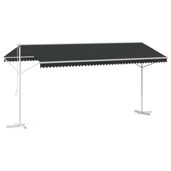 vidaXL Auvent autoportant 5 x 3 m Polyester Anthracite