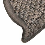 vidaXL Tapis d'escalier autocollants aspect sisal 15 Pièces 56x17x3 cm