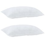 vidaXL Duvet d'hiver avec oreiller 3 Pièces Blanc 240 x 220 cm Microfibre