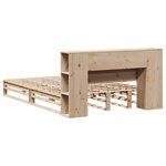 vidaXL Lit bibliothèque sans matelas 120x200 cm bois massif