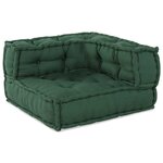 vidaXL Pouf modulaire vert 70x70x54 tissu