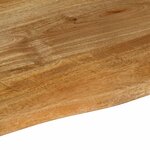 vidaXL Dessus de table à bord vivant 120x60x3 8cm bois massif manguier