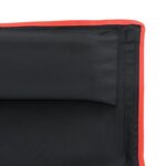 vidaXL Chaise de camping pliables lot de 2 noir tissu oxford aluminium