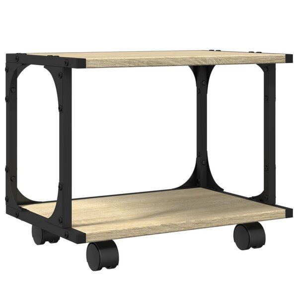 vidaXL Support d'imprimante à 2 niveaux chêne sonoma 41x28x33 5 cm
