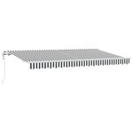 vidaXL Auvent Rétractable Anthracite 400 x 200 cm tissu