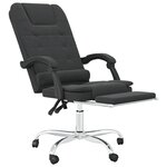vidaXL Fauteuil de massage inclinable de bureau Noir Similicuir