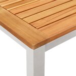 Ensemble de salle à manger de jardin vidaXL 3 pièces en bois massif d'acacia