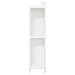 vidaXL Cabinet de Tête de Lit Blanc brillant Bois d’ingénierie
