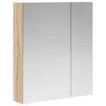 vidaXL Armoire Miroir de Salle de Bain Chêne Sonoma 60 x 14 5 x 70 cm