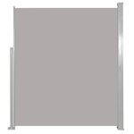 vidaXL Auvent latéral rétractable de patio 170x300 cm Gris