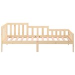 vidaXL Lit de jour sans matelas 80x200 cm bois de pin massif