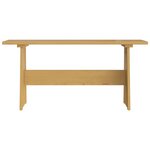 vidaXL Ensemble à manger REINE 3 Pièces marron miel bois de pin massif