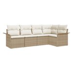 vidaXL Ensemble de canapé de jardin 5 Pièces 242.5 x 132.5 x 85 cm