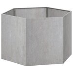 vidaXL Jardinière Rouillé 60x60x45 cm Acier corten