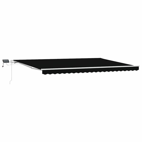 vidaXL Auvent Rétractable avec 500 × 300 cm Noir